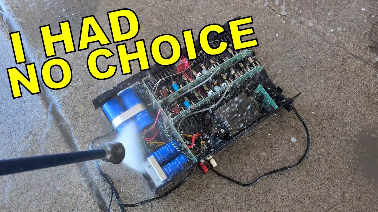EBAY SCAM POWER AMP GETS POWER WASHED AND I CAN'T FIX IT