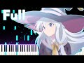 [FULL] The Journey of Elaina / 魔女の旅々 ED - Haiiro no Saga / 灰色のサーガ | [Piano Cover] (Synthesia)「ピアノ」