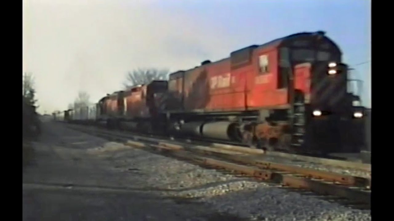Trains of East Lansing November 1116 1991 YouTube