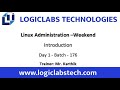 Linux Administration Introduction - Batch 176 (Weekend)