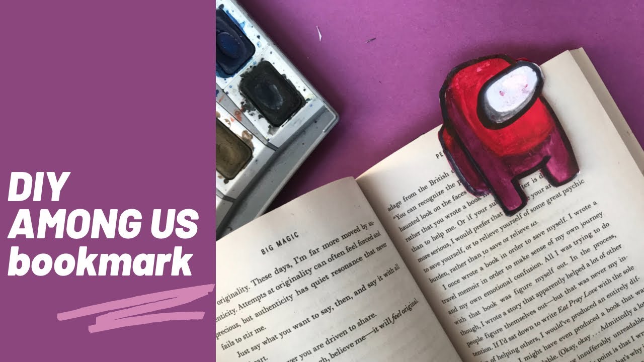 AMONG US | DIY EASY AMONG US BOOKMARK.