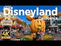 Disneyland California Walking Tour -  Halloween  (4k Ultra HD 60fps)