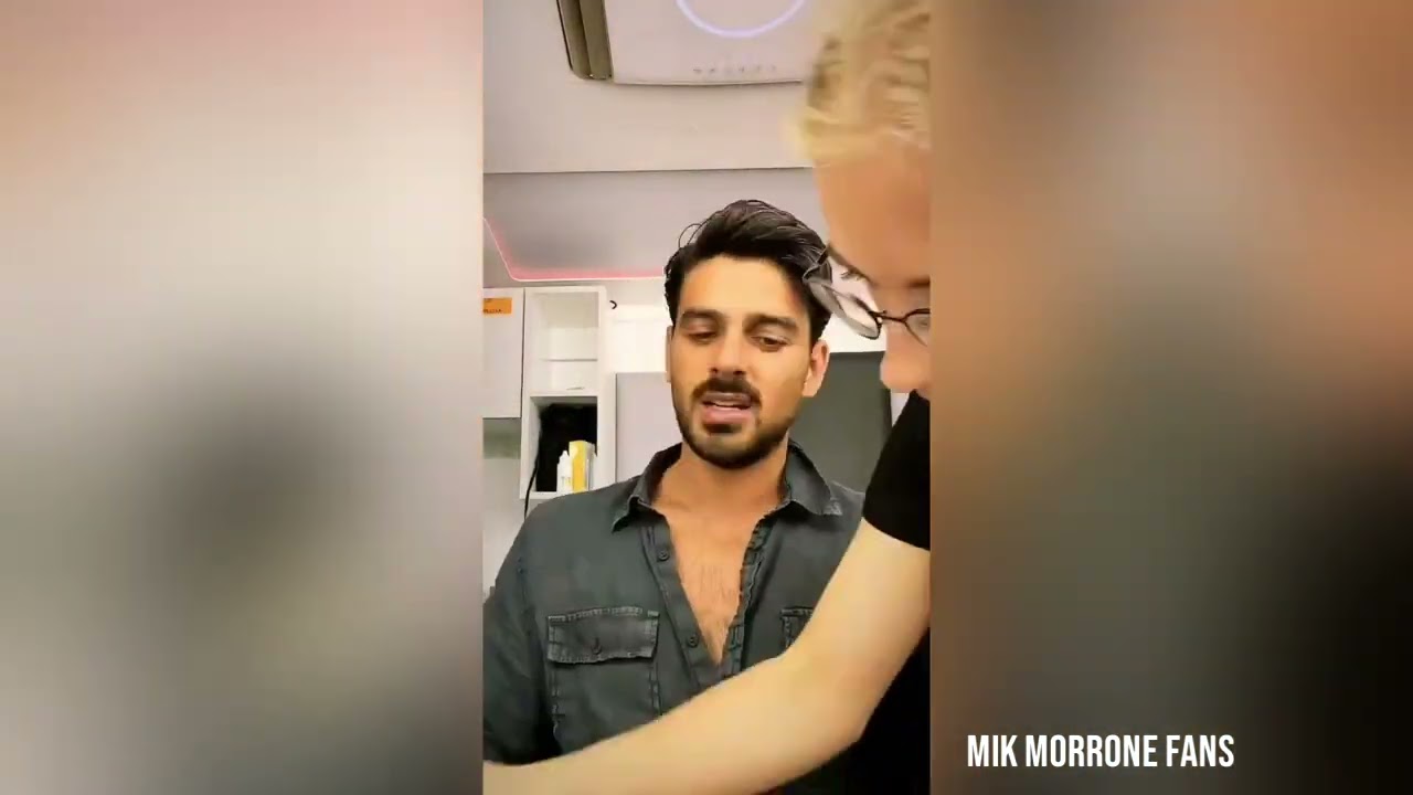 Michele Morrone becoming Adriano BTS of