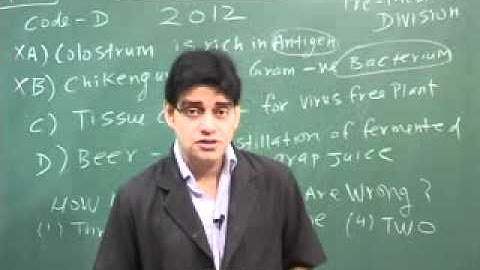 Q69 AIPMT Mains 2012 Video Solutions