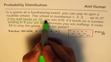 Understand Concept of Random Variable Expectation and Fair Game from IB SL Test