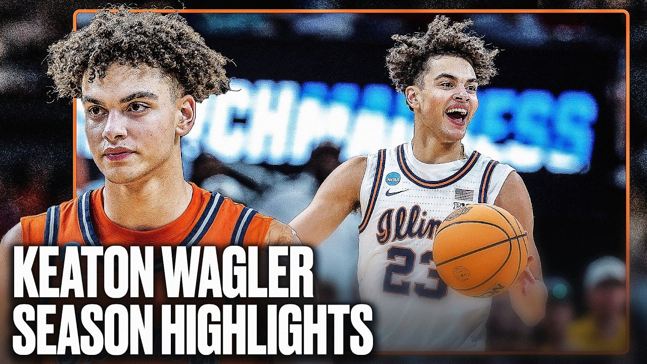 Keaton Wagler Illinois Freshman Highlights | Big Ten Freshman of the Year | 17.9 PPG 5.1 RPG 4.2 APG