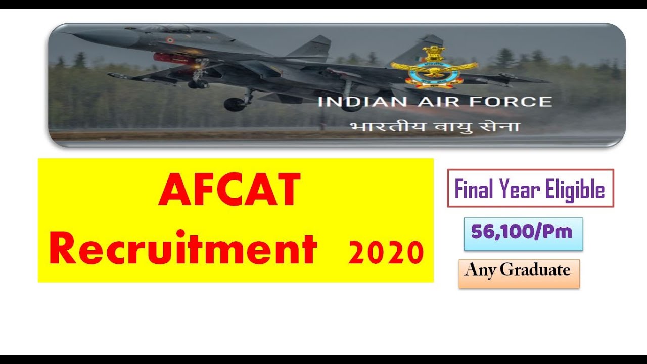 AFCAT 02/2020 | Indian Air Force Recruitment 2020 |Final Year Eligible–Job Update|Wifi se Study karo