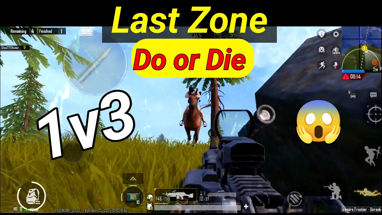 1v3 Last Zone pubg funny moments 🤣 Shiva Loot yt