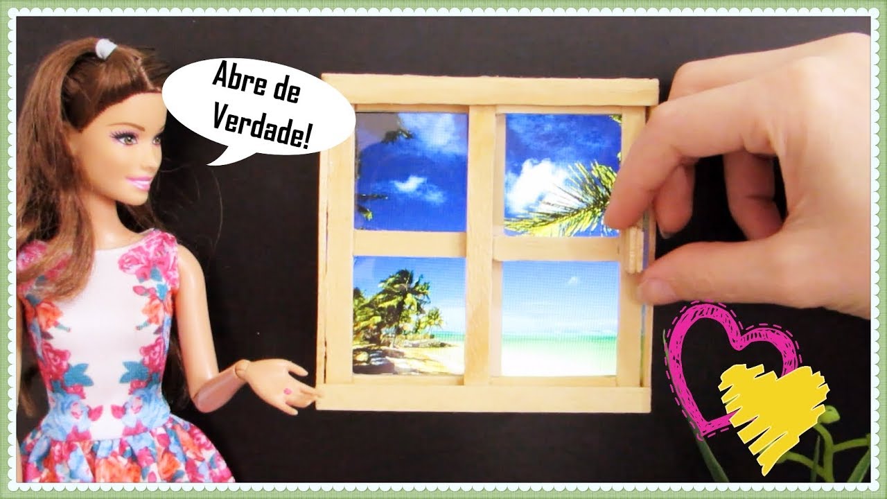 Como Fazer Janela para Casa de Bonecas com Palitos de Sorvete