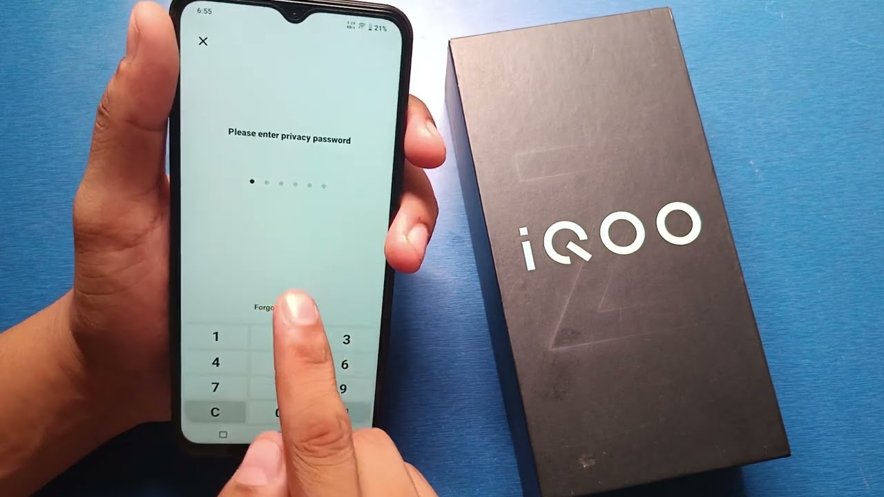 IQOO Z10 lite 5G: как забыть пароль блокировки приложения