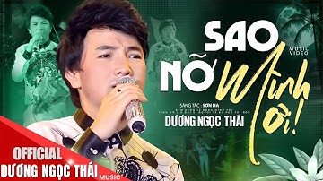 SAO NỠ MÌNH ƠI - Dương Ngọc Thái ♫ OFFICIAL MV