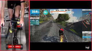 Zwift on rollers 25-10-2019