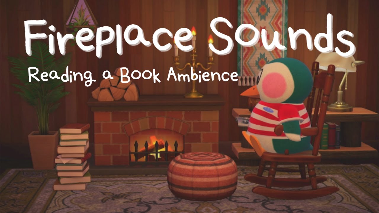 동숲 ASMR | 벽난로 소리와 책읽기 🔥 | fireplace sounds & read a book 📖 | cozy ambience | あつ森 癒しASMR