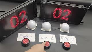 bank teller queue call system 2 display