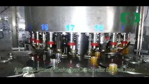 Automatic Rinser/ Filler/ Capper/ Cap elevator for Fruit Juice