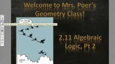 211 Algebraic Logic Pt 2 203A 204A