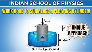 [ JEE Advanced 2027 ] Unique approach for submerging cylinder problem from FLUIDS [ School Physics ]