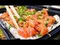 Food in Hawaii - POKE BOWLS and Seafood at Tanioka’s in Waipahu, Hawaii!