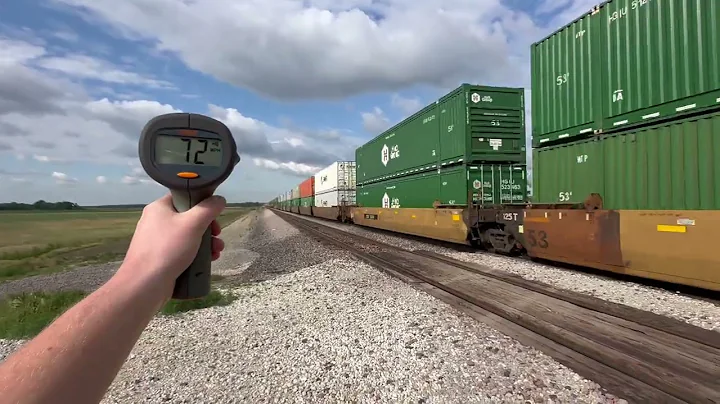 Insane Train at Estate - UP ZG4CI at 72 MPH