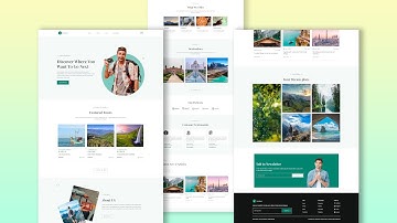How to Build Travel Website From Scratch Using HTML CSS JavaScript