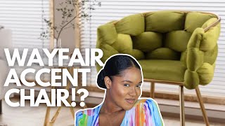 Upgrade your home | WAYFAIR HUMMERA VELVET ACCENT CHAIR UNBOXING #wayfair