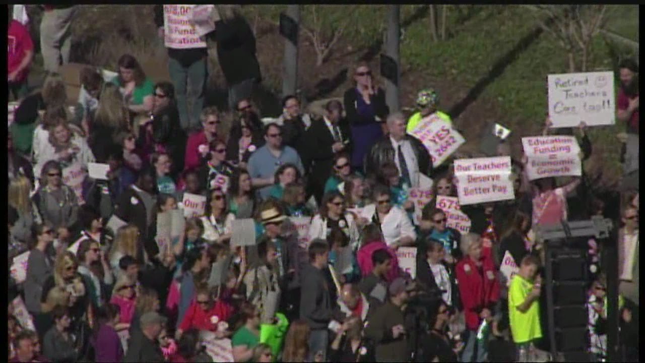 Thousands rally at state capitol - YouTube