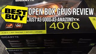Best Buy open box review...cheap basically new graphics cards....too good to be true?