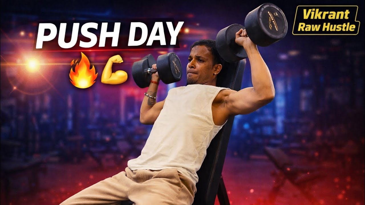 PUSH DAY 6. I showed up @VIKRANTRAWHUSTLE 