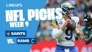 Saints vs. Rams | NFL Week 9 Picks and Predictions | NFL Sunday (11/2/2025)