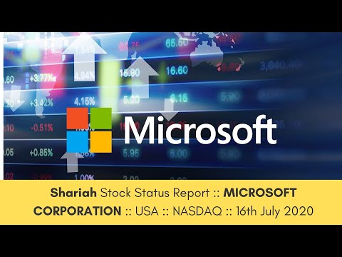 Shariah Stock Status Report: Microsoft Corporation (NASDAQ)
