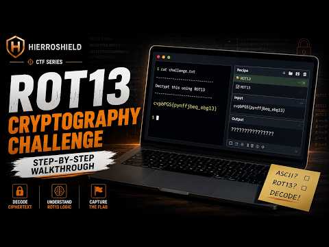 CTF Challenge Walkthrough | Step-by-Step Solution Explained | ROT13 Cryptography Challenge Explained