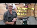 How to sharpen planer blades with Mr.Robert (Grizzly sharpener)