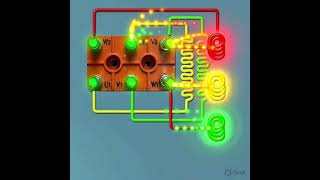 ✔️🎶This image displays a terminal box diagram for a 3-phase induction motor 🤖👽🔘🛰️