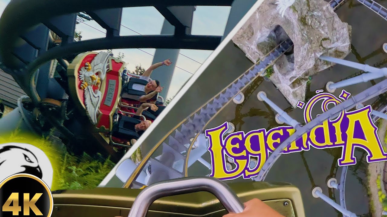 Lech Coaster Front Row 4k POV!!! | Intense Vekoma Coaster!!! | Legendia Parc!!!