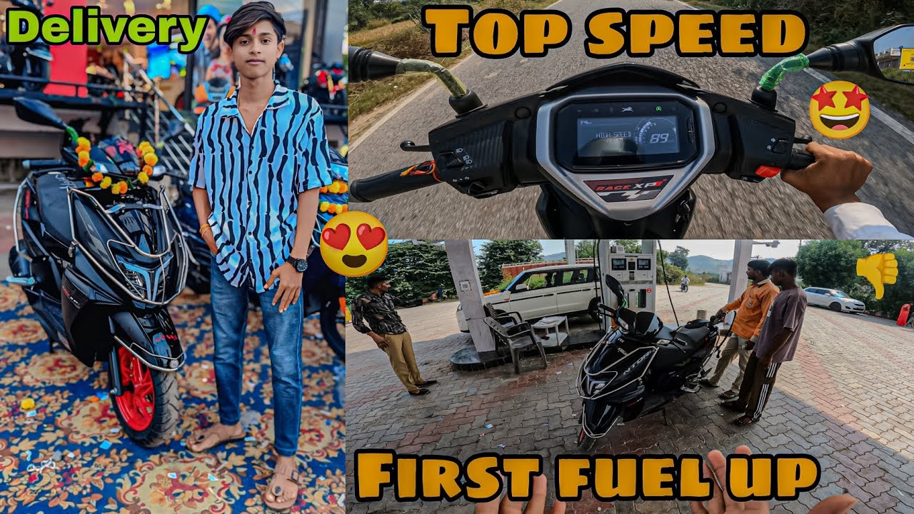 NEW NTORQ 125 DELIVERY video 🤩 || FIRST FUEL UP ❤️ ￼ || TOP Speed 🚀 || 
