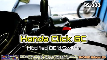 27 January 2022 Honda Click Game Changer Modified OEM Switch..