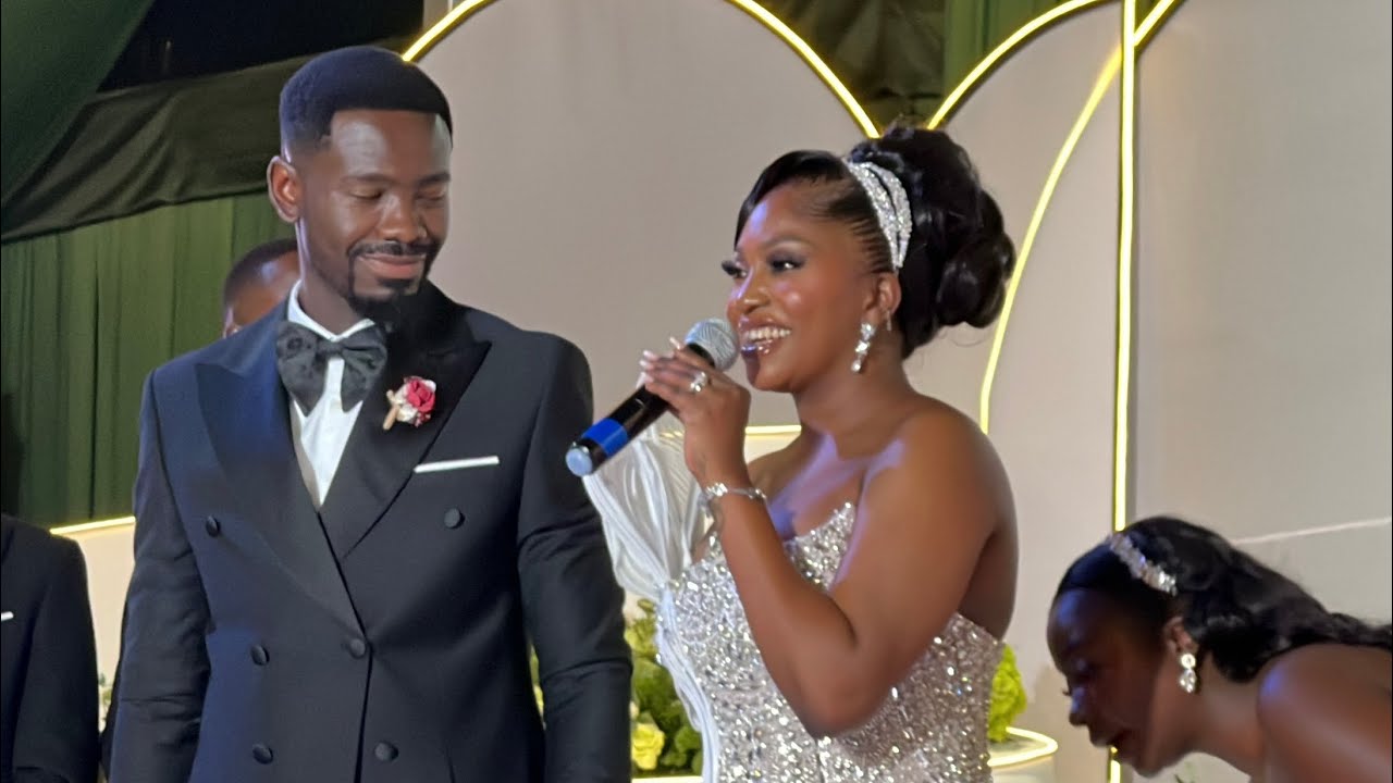 Bye Mum & Dad! Speech ya Irene Ntale eri bbawe Vicent Kalibbala ku wedding yabwe, amuwanye 