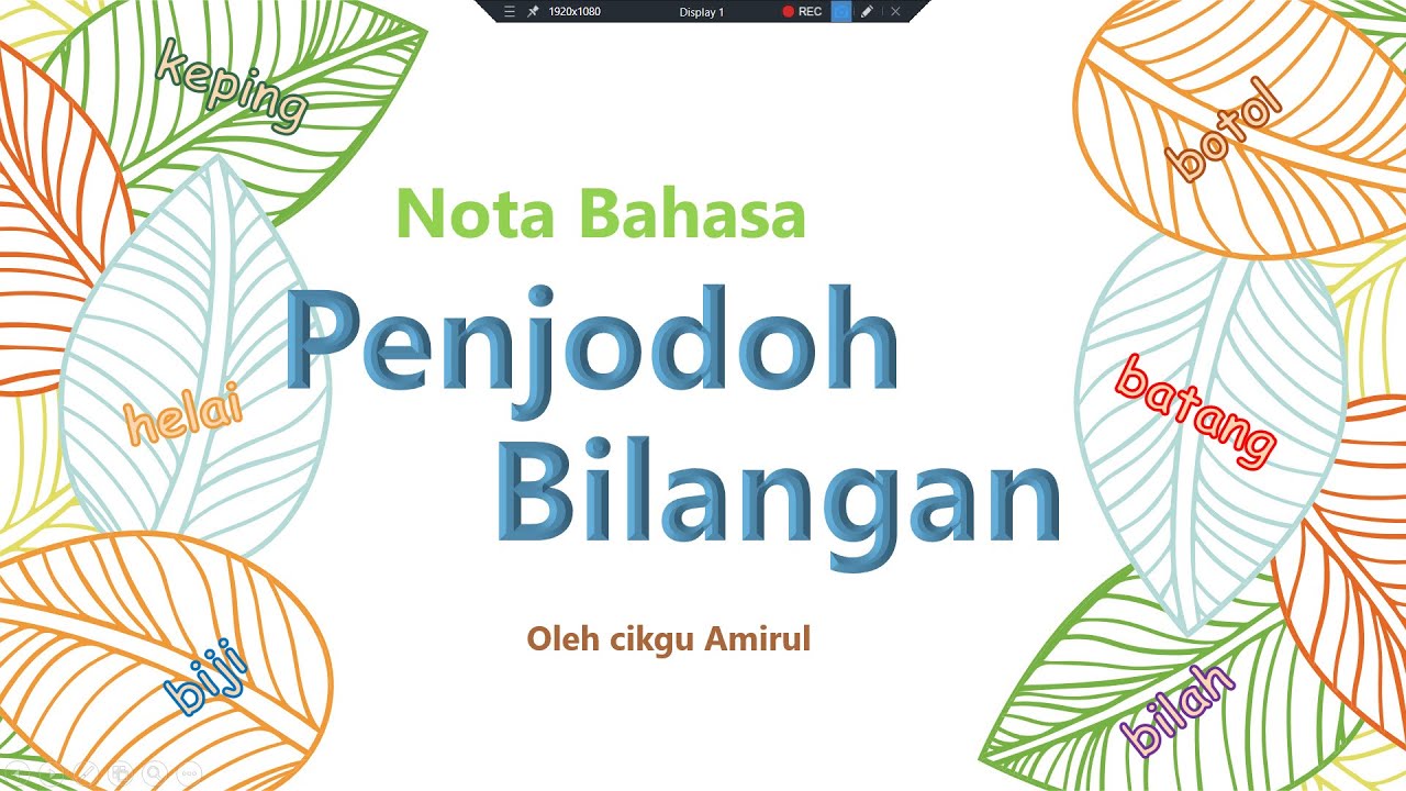 Bm Tahun 3 Mari Cuba Cara Bina Ayat Penjodoh Bilangan Youtube