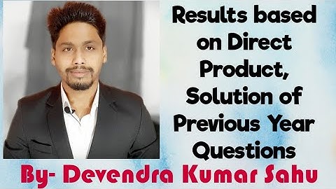 Homomorphism & Their Countings-9(Results based on Direct Product, Solution of Previous Year Question