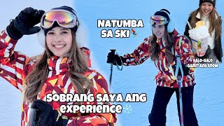 MY FIRST SNOW EXPERIENCE 😭 NAG SKI KAMI ANG SAYAAA | Mahalia E.