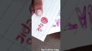 Nail blinds bag 🖇️🌷at home with paper#diy #craftideas.... #craft #papercraft #easy#cute #asethetic 💀