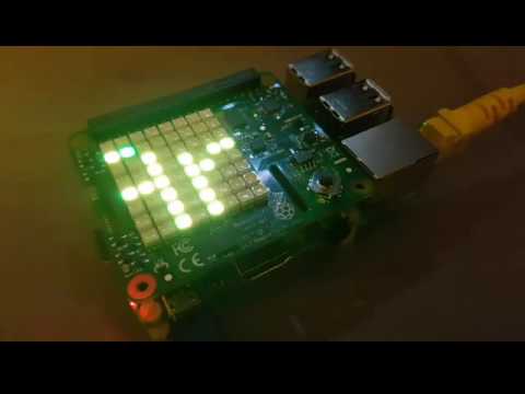 Android Things - LED matrix text - YouTube