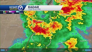 Flash flood warning issued includes Albuquerque
