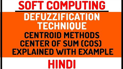 Centroid Methods : Center Of Sum (COS) ll Defuzzification Technique Explained with Solved Example