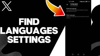 How To Find Languages Settings On X Twitter App