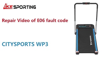 Repair Video of Treadmill CITYSPORTS WP2/ WP3: motor stuck by foreign matters (E06 fault code)