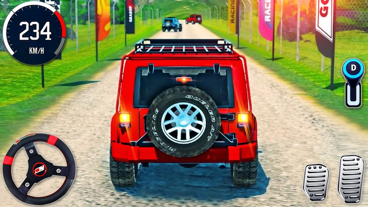 Offroad Jeep Racing Simulator 3D - Luxury Prado 4x4 SUV Hill Climb Drifting - Android GamePlay