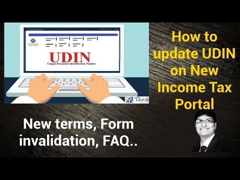 How to update UDIN on New Income Tax Portal | Precautions | FAQ | Clarifications | Update UDIN |