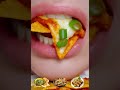 WORLD FOOD asmr EMOJI FOOD eating sounds(sped up)