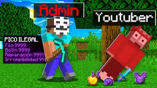 Me pasé por ADMIN MALVADO para TROLLEAR a un YOUTUBER en MINECRAFT